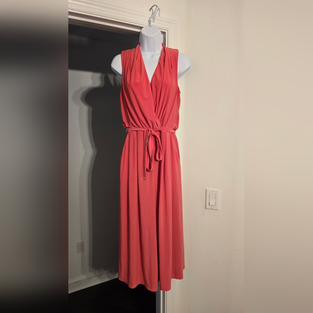 Harper Rose Pink Coral Midi Romper Jumper